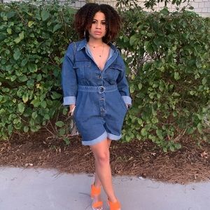 Denim Romper
